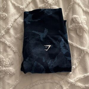 Gymshark Blue Camouflage Leggings
